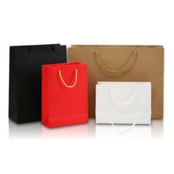 Promotional Blank Paper Bag, White Card Portable Clothing Paper Gift Bag